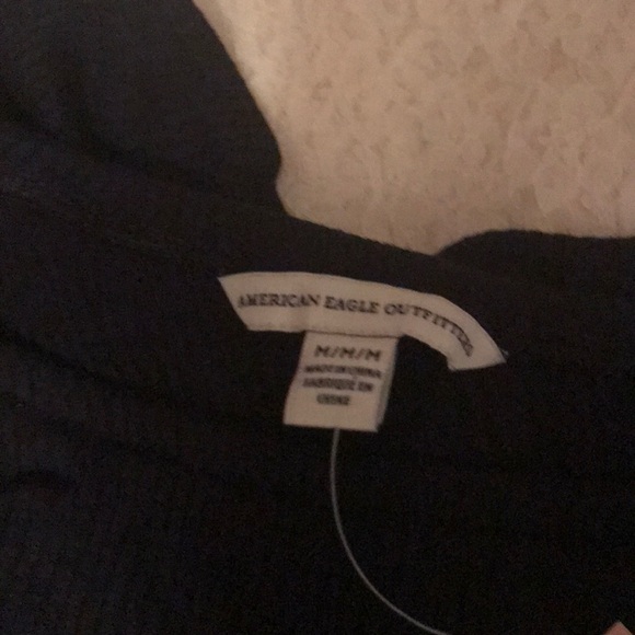 NWT AEO one shoulder black dress - Picture 3 of 7